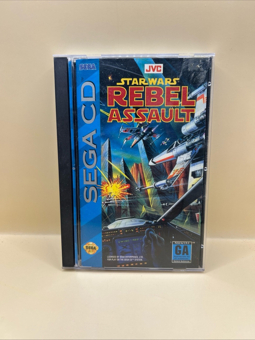 Sega CD Star Wars Rebel Assault - Blue Game Case
